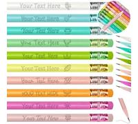 30 PCS Personalised Pencils Bulk Custom Pencils Imprinted with Your Name Text Logo Customised Engraved #2 Triangular Pencil Back to School Supplies Gifts for Kids Students Teachers