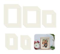 30 Pcs Picture Mounts for Frames, 5 Sizes Photo Mounts, Paper Photo Frame Mat for Display Images, Photos, Paintings, Posters and Artwork (Off White)