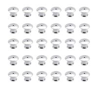 30 PCS Pin Badge Backs, Locking Pin Backs, Pin Badge Locking Backs, for Jewelry Brooches Badge Name Tags Crafts DIY(Silver)