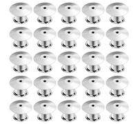 30 PCS Pin Badge Backs, Silver Pin Backs, Badge Backs, Locking Pin Backs, Butterfly Pins, for DIY Jewelry Brooch Badge Label Handicraft