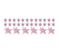 30 Pcs Pink Star Christmas Tree Topper in Pvc for Holiday Decorating