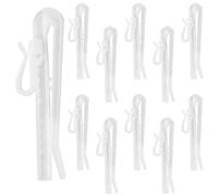 30 PCS Plastic Curtain Hooks,85mm Plastic Adjust Hook Adjustable Pinch Pleat Hooks
