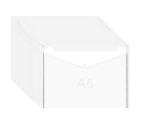 30 Pcs Plastic Wallets A6 Envelopes Files Clear Small Document Folders with Popper Waterproof Flashcard Envelope Transparent Snap Button for Paperwork School Office Home Travel Organization, 16x11.5cm