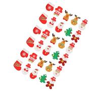 30 Pcs Plush Doll Socks Christmas Trees Pendants Tree Decorations Ornaments Set Lovely Santa Hanging Ornament Plush Socks Tree Pendants Lovely Santa Hanging Ornaments
