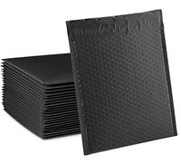 30 Pcs Poly Bubble Mailers, Weegoo 25.5 x 33 cm (10 x 13 Inch) Self Seal Padded Mailing Bubble envelopes, Black Waterproof Tear-Proof Poly Mailers Shipping Bags for Shipping, Packaging, Mailing