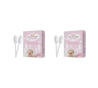 30 Pcs Portable Baby Tongue Cleaner Baby Cleaning Stick Infant Soft Gauze Toothbrush Cleaner Baby Cleaning Stick