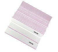 30 Pcs Professional Nail Files Double Sided Rectangule Shape Emery Board -100/180 Grit Nail Styling Tools Buffers, Nail Buffer Block Manicure Kit for Natural Artificial Nails in Salon Home Use & Pet