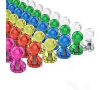 30 Pcs Push Pin Magnets Assorted Color Fridge Magnet Extra Strong for Refrigerator Dry Erase Board Magnetic Whiteboard