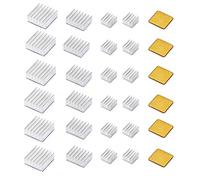 30 PCS Raspberry Pi 4 Heatsink Kit with Thermal Conductive Adhesive Tape Aluminum Heat Sink Cooler and Copper Heatsink for Raspberry Pi B B+ 2/3/4