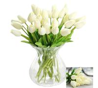 30 Pcs Real Touch Artificial Tulip Flowers Home Wedding Party Decoration
