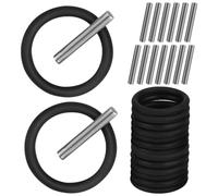 30 Pcs Replacement Pin and O-Ring,4mm Impact Ring and 3x25mm Socket Pins for 1/2" Impact Socket Scaffolders for Impact Wrench, Pressure Washer (15 Pairs)