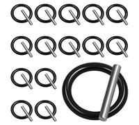 30 Pcs Replacement Pin and O-Ring, Black 4mm Impact Ring and 3x25mm Socket Pins for 1/2" Socket Scaffolders for Scaffolders, Pressure Washer, Impact Wrench (15 Pairs)