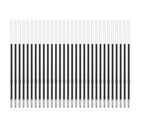 30 Pcs Retractable Pen Refills Black Ink, 0.7mm Pen Refills Ballpoint for Smooth Writing Replaceable Cartridges for Biro Pens Medium Tip for Reception Office School Daily Use 107mm Length