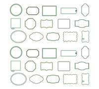 30 Pcs Retro Scrapbook Frames Vintage Picture Frame Scrapbooking Supplies for Card Making Journal Album Craft Decoration