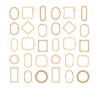 30 Pcs Retro Scrapbook Frames Vintage Picture Frame Scrapbooking Supplies for Card Making Journal Album Craft Decoration