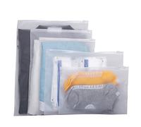 30 Pcs Reusable Clothes Zipper Bags in 5 Sizes, Frosted Plastic Travel Storage Bag, Hospital Bag Maternity Essentials, Home, Schools, Hospitals, and Travel.