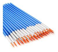 30 Pcs Round Paint Brushes, Small Brush Bulk for Miniature Detail Painting