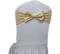 30 PCS Royal Blue ndex Chair Sashes Stretch Bow Covers with Elastic Bands for Wedding Party Hotel Event Decorations - Bulk Pack (Champagne Available 100 PCS)