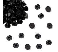 30 Pcs Rubber Pin Badge Backs, Rubber Lapel Pin Backs for Badges for Badges Replacement Uniform Locking Tack Pins for Lapel Pins Jewelry Making Hats