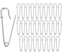 30 Pcs Safety Pins, Safety Pins for Clothes, Safety Pin Heavy Duty for Arts, Crafts, DIY Jewellery and Sewing
