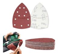 30 Pcs Sanding Pads, Mouse Sander Pads, Hook and Loop Sandpaper for Electric Sander, Detail Multi Tool Sanding Pads for Mouse Sander Sheets for Bosch Sander Pads, 80 Grits (30PCS-80Grits)