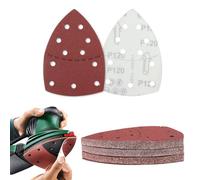 30 Pcs Sanding Pads, Mouse Sander Pads, Hook and Loop Sandpaper for Electric Sander, Detail Multi Tool Sanding Pads for Mouse Sander Sheets for Bosch Sander Pads, 120 Grits (30PCS-120Grits)