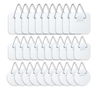 30 Pcs Self Adhesive Picture Hangers, Invisible Wall Plate Hangers for Walls, Plastic Self-Adhesive Plate Holder Frame Hanger Without Nails for Hanging Pictures Photo Frame Hanger Wall Decorations