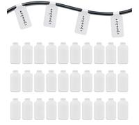30 Pcs Self-Adhesive Wire Labels - Write On Cord Labels for Cable Management and Identification (White)