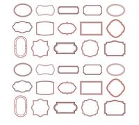 30 Pcs/Set Hollow Out Decorative Frame Vintage Scrapbook Frames Retro Picture Frame for Journal Card Making Decoration