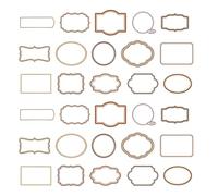 30 Pcs/Set Hollow Out Decorative Frame Vintage Scrapbook Frames Retro Picture Frame for Journal Card Making Decoration