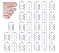 30 Pcs Silicone Anti-Friction Toe Protector - Women Breathable Toe Protector Toe Cover - Men Toe Protectors for Shoes - Toe Protector Silicone for Cushions Ingrown Toenails Calluses Blisters.