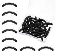 30 pcs Silicone Curler Replacement Pads,Eyelash Curler ReplacementPads,Black Eyelash CurlerRefills Pads,Eyelash Curler Refill EyelashCurler Padsfor Universal EyelashCurler with Clear Storage Box