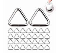 30 pcs Sink Stopper Triangle Buckle Drain Plug Chain Triangles Hook for Bathtub Kitchen Sink Bathroom Wash Basins Drain Stopper Chain Triangles Buckle (30)
