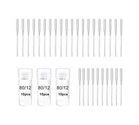 30 Pcs Size 75/11 Embroidery Sewing Machine Needles, 130/705H HAx1 Universal Regular Sewing Machine Needles Compatible with Brother