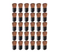 30 Pcs Small Face Blush Brushes Loose Powder Brushes Makeup Foundation Brushes Flat Top Brushes Portable Cosmetic Brushes