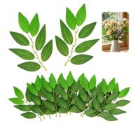 30 Pcs Small Italian Ruscus Greenery Stems, 18cm Artificial Italian Ruscus Greenery Faux Green Leaf Garland Branches for Bouquet Table Centerpieces Home Decor Wedding Garland Arch Room Wall Decor