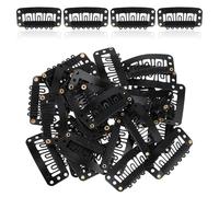 30 Pcs Small Wig Clips for Hair Extensions, U Shape Snap Clips for Wigs Snap Comb Accessories for Hair Extensions Making Wig Accessories Set Tools (Black)
