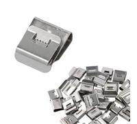 30 PCS Solar Panel Cable Clips, Stainless Steel Photovoltaic Wire Clamps for Trailer Frame & Electrical Cord Management Durable & Easy Installation