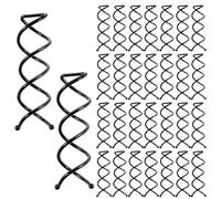 30 Pcs Spiral Hair Pins Alloy Twist Bobby Pins Corkscrew Bun Spin Pins Non-Scratch Round Clip Black Hair Screws Twister Premium Hair Accessories for Women Girls Thick Style DIY