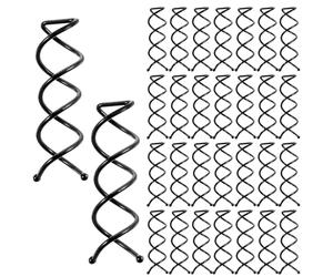 30 Pcs Spiral Hair Pins Alloy Twist Bobby Pins Corkscrew Bun Spin Pins Non-Scratch Round Clip Black Hair Screws Twister Premium Hair Accessories for Women Girls Thick Style DIY