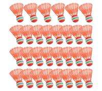30 Pcs Sponge Shuttlecocks, Colourful Nylon Badminton Balls For | Beginners, Lightweight Plastic Practice Birdies With Stable for Flight, Slow Speed Training Set For Kids And Outdoor Sports