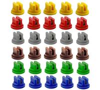 30 Pcs Spraying Spray Nozzles 110 Degree Flat Fan Shape 0.15-0.6mm Plastic Spray Nozzle Tip Assorted Set Fan Nozzle Spraying Tips for knapsack Spraying, Weed Killing