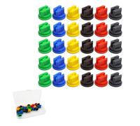 30 Pcs Spraying Spray Nozzles Tips Plastic Spray Nozzle Tip Multi-Colored Fan Shaped Atomizing Tips for knapsack Spraying Weed Killing