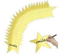 30 Pcs Star Cutouts Double Printed Paper, Star Cutouts Paper, 11 Inch Stars Decoration for Wedding Party Classroom Table DIY Decoration (Gold)
