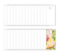 30 Pcs Sublimation Hardboard Name Plates For Cup Lid Toppers, Mdf Blanks For Diy Projects