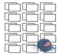 30 PCs Sublimation Patches - Iron On Blank Patches for DIY Crafts Hats Caps Backpack Uniforms (Rectangle / 30PCs) -3.15"x1.97"