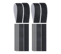 30 Pcs Tape Self Adhesive,Magic Tape,Strips-Tape,Double Sided Heavy Duty Sticky Hook and Loop Back Black Strong,30mm×100mm Tapes,Stick on Roll,Pads,for Fabric,Mounting,Hanging or Organizing,DIY