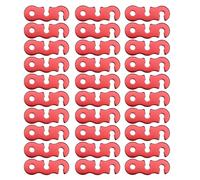 30 Pcs Tent Rope Buckle Non-slip Tent Fastener Tensioner 3 Holes Rope Tensioner Aluminum Alloy Guy Line Cord Adjuster
