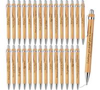 30 Pcs Thank You Ballpoint Pens Inspirational Quotes Pens Motivational Pen Employee Appreciation Gifts Novelty Black Ink Pen Thank You Gifts for Colleagues Coworkers Teacher Office School