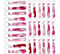 30 Pcs Thank You Gifts for Colleague Inspirational Keychains Silicone Keyring Motivational Keychain Employee Appreciation Gifts for Coworker Staff Teacher Nurse Student Christmas Gifts Office Supplies